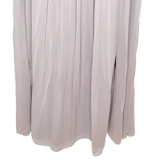 AFTER SIX Womens Bridesmaids Lux Chiffon Belted Evening Gown Size 2 Taupe New - Picture 10 of 16